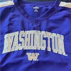 Washington Huskies Purple V-Neck Pullover Shell Windbreaker Jacket